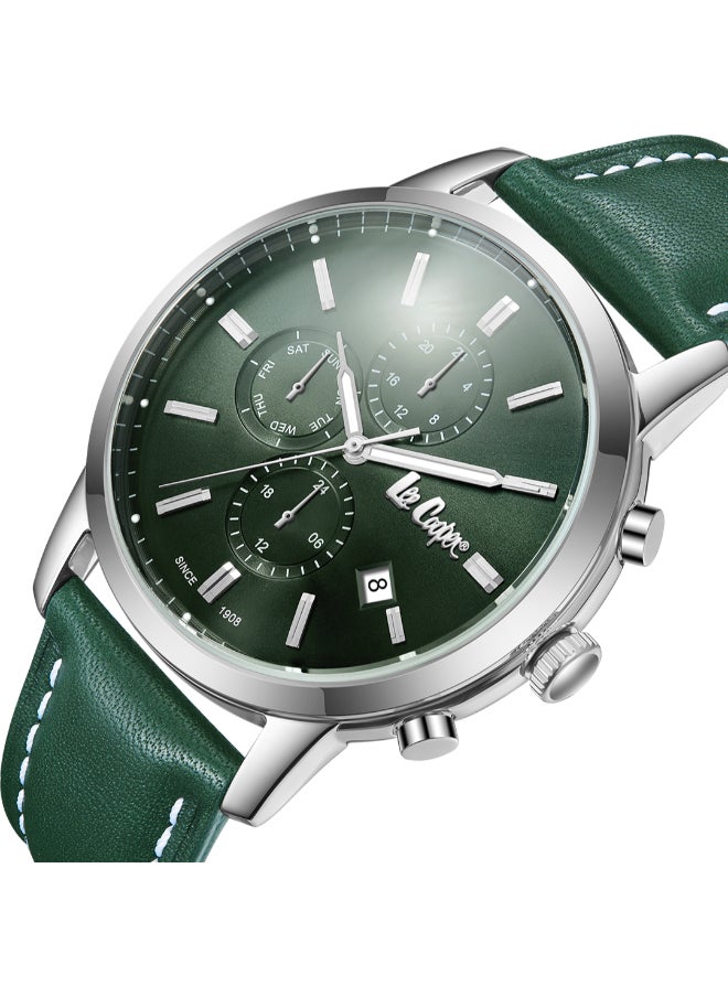 Lee Cooper - Men Multi Function Dark Green Dial Watch - LC08085.377 - Image 1
