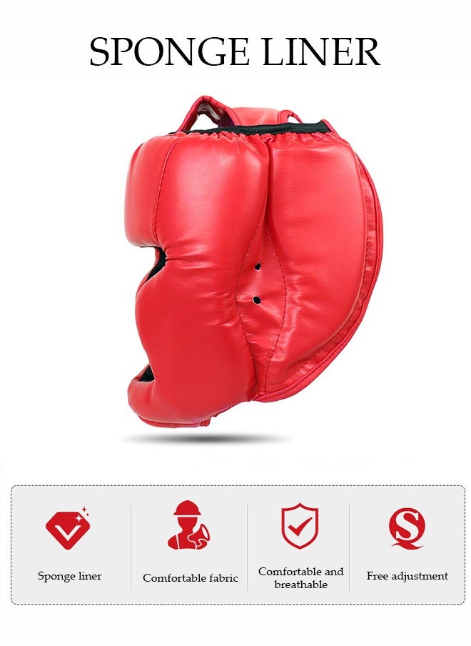 DUNISO Kids Taekwondo Head Protector With Best Karate Training Helmet, Boxing Helmet, Taekwondo Karate Training Helmet, Muay Thai Sparring Helmet, Thickened Training Head Protector  - Image 3