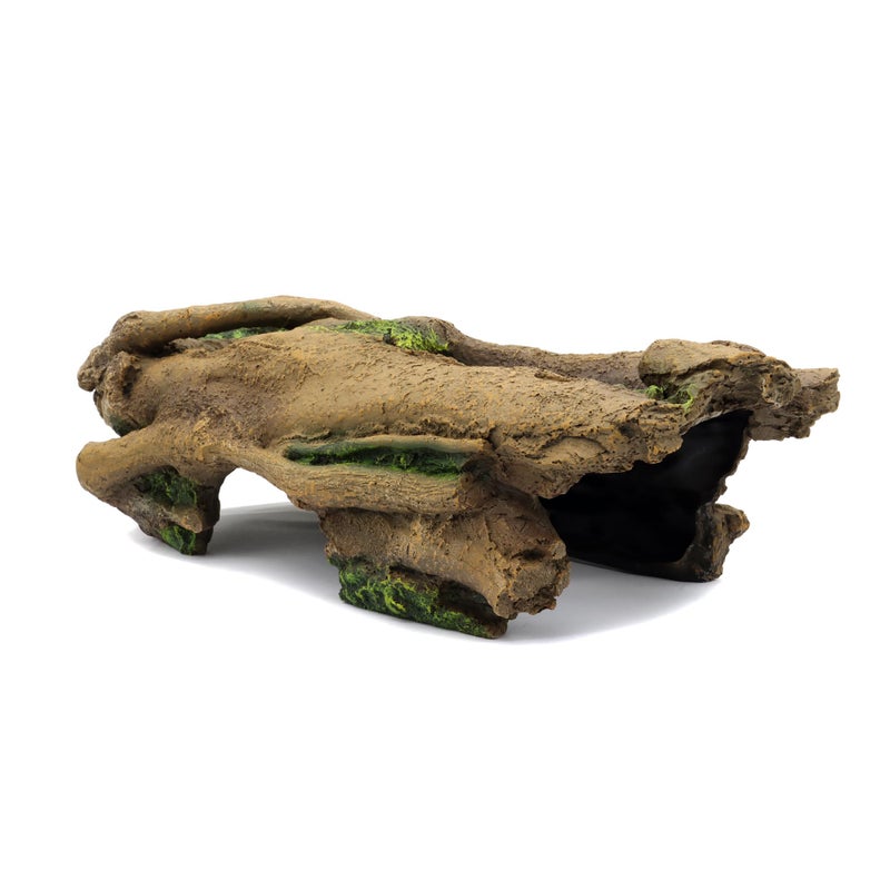 JIHAQUA Aquarium Resin Bark Terrarium Decor, Lizard, Snake or Reptile Hide,Lizard, Spider and Aquarium Fish Hide Cave (Large Bark B) - Image 1
