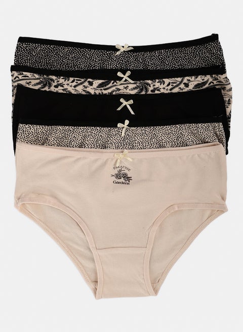 Pack of 5 Colored Brief Panties