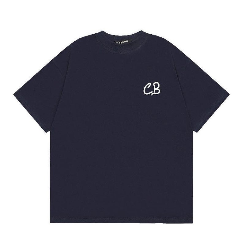 Niche Trendy Brand Cb Normcore London Limited Letter Slogan Male And Female Couple Campus Loose Summer Short-Sleeved T-Shirt - Image 1