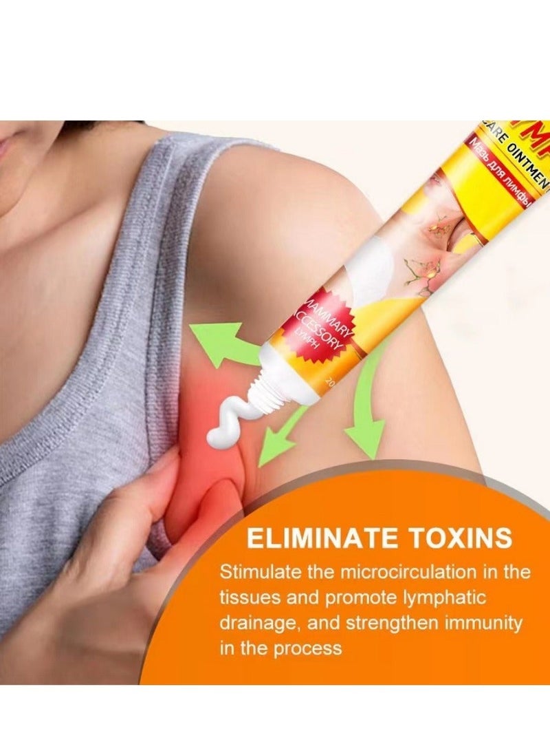 SOL LORA Lymphatic Cream  ，Lipoma Cream， Lymphatic Neck Vice Underarm Ginger Pads For Armpits Swelling And Pain， Anti-Cellulite Remover  ﻿，Lipolysis Fat Lump Removal And Nodular Discomfort For Body And Face  ﻿ - Image 3