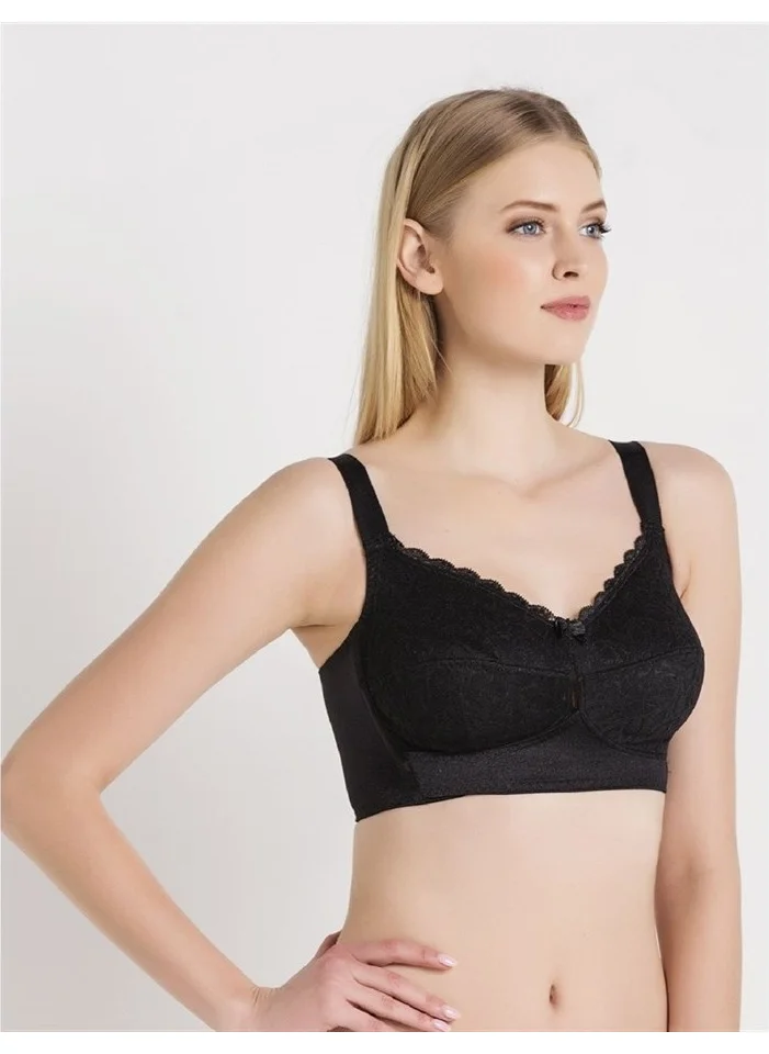 Magic Form 1718 Lace Non-wired Lifting Bra - Black
