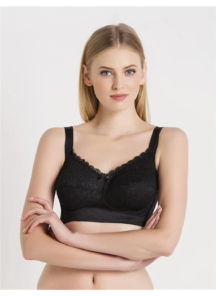 Magic Form 1718 Lace Non-wired Lifting Bra - Black