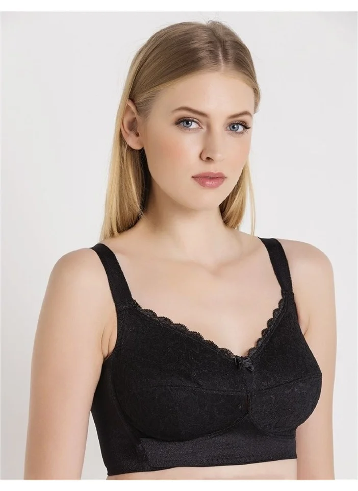 Magic Form 1718 Lace Non-wired Lifting Bra - Black