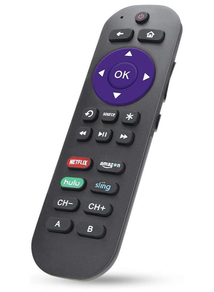 IAF Universal Remote Control Fits for Roku Player 1 2 3 4 Premiere/+ Express/+ Ultra with 9 More Learning Keys Programmed to Control TV - Image 1