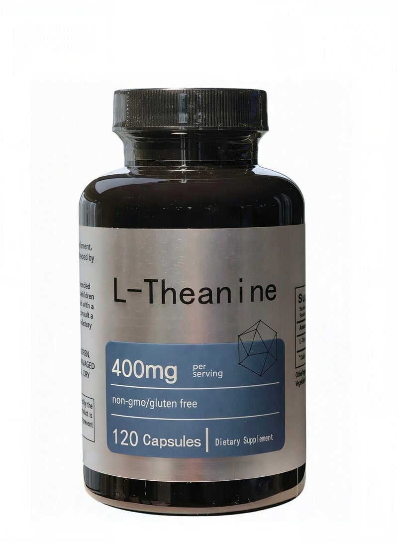 DHOP L-Theanine | 400mg | 120 Capsules | Non-GMO & Gluten Free | by Horbaach - Image 1