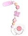 Aori Pacifier Clips for Rebron Baby Dolls Silicone Holders Clips with Magnetic Pacifier Pink - Image 3