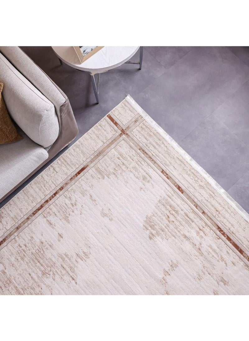 DANUBE HOME Pearl Rug  Polyester Area Rug Floor Covering L340xW240cm-Beige & Bronze  - Image 1