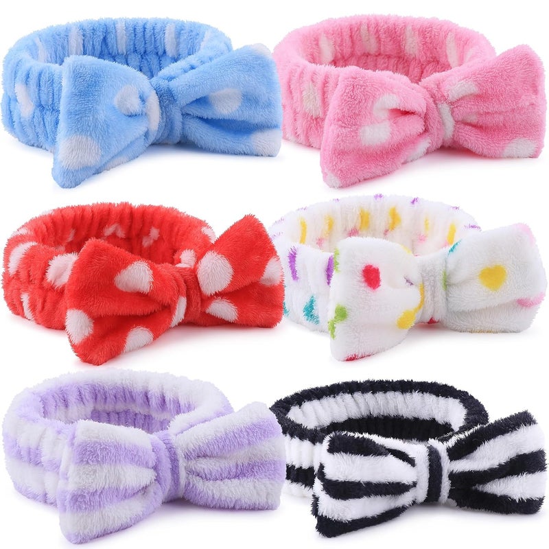 WSYUB Skincare Headbands 6pc Set  Spa  Makeup Face Washing Headbands