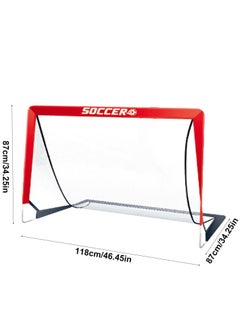 XiuWoo Soccer Goals, Portable Football Goal Set, Multiple Size Soccer Nets, Indoor Football Net for Training, Foldable Soccer Goals for Backyard, Football Sports Practice Toys for Kids and Adults  - Image 2