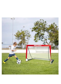 XiuWoo Soccer Goals, Portable Football Goal Set, Multiple Size Soccer Nets, Indoor Football Net for Training, Foldable Soccer Goals for Backyard, Football Sports Practice Toys for Kids and Adults  - Image 5