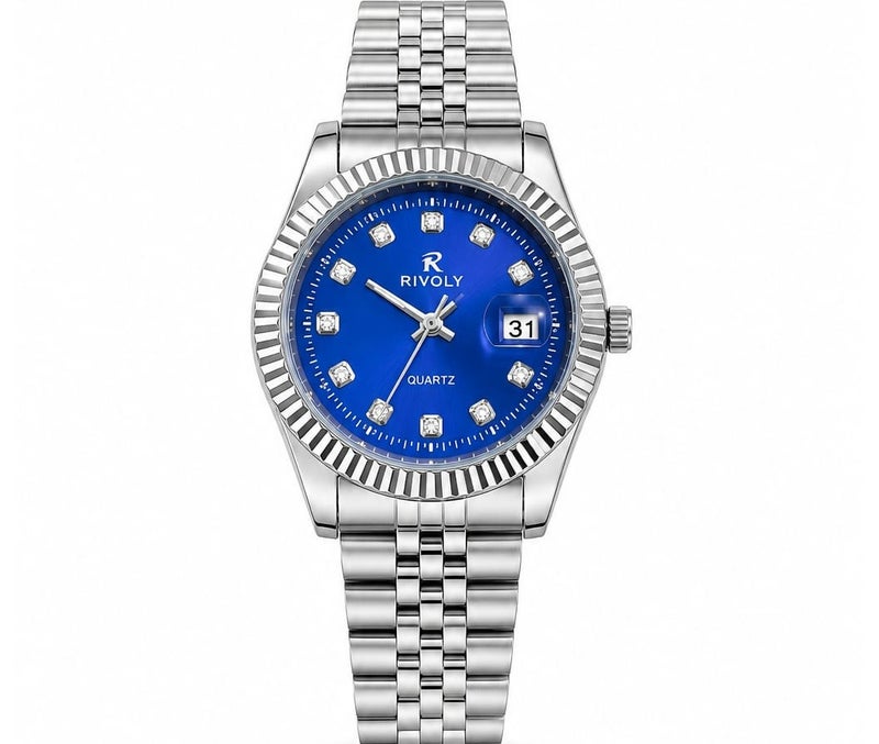 A classic men's wristwatch by Rivoli, with a design inspired by luxury watches.