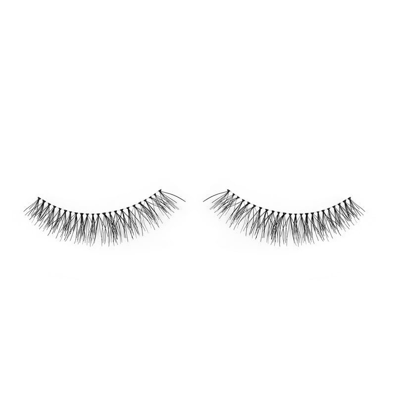 Uroparis 56 Eyelashes for Women — Tapered Handmade Eye Lashes | Lightweight False Lashes with Premium Virgin Hair | Invisible Band | For Glam Look & Enhance Beauty (Black) - 1 Pair - Image 3