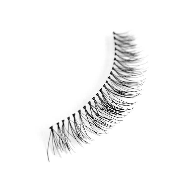Uroparis 56 Eyelashes for Women — Tapered Handmade Eye Lashes | Lightweight False Lashes with Premium Virgin Hair | Invisible Band | For Glam Look & Enhance Beauty (Black) - 1 Pair - Image 4