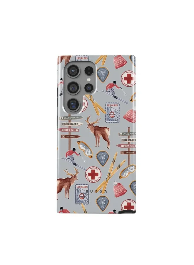 BURGA Burga Samsung Galaxy S24 Ultra Les Alpes Premium Case Compatible with Hybrid Dual-Layer Hard Shell + Silicone Protection - Scratch-Resistant Shockproof Mobile Cover
