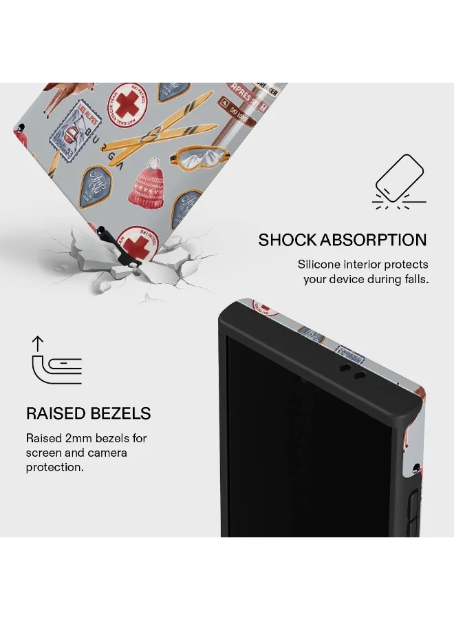 Burga  Burga Samsung Galaxy S24 Ultra Les Alpes Premium Case Compatible with Hybrid Dual-Layer Hard Shell + Silicone Protection - Scratch-Resistant Shockproof Mobile Cover  | Best Price UAE