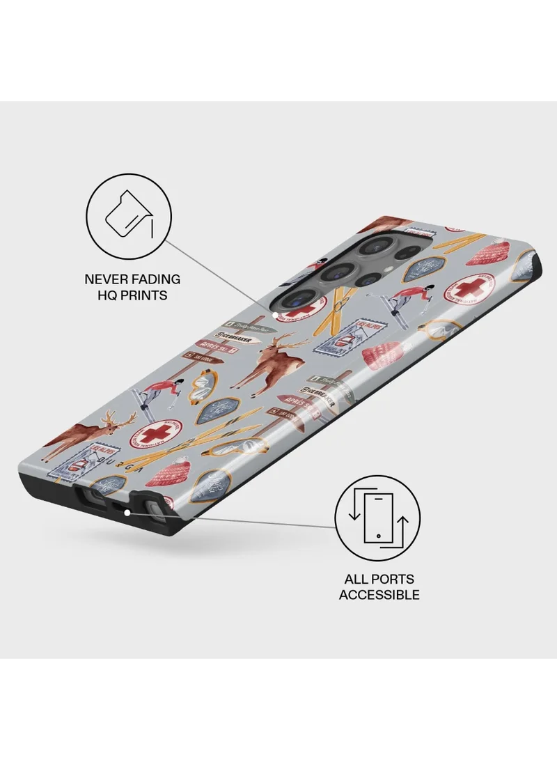 Burga  Burga Samsung Galaxy S24 Ultra Les Alpes Premium Case Compatible with Hybrid Dual-Layer Hard Shell + Silicone Protection - Scratch-Resistant Shockproof Mobile Cover  | Best Price UAE