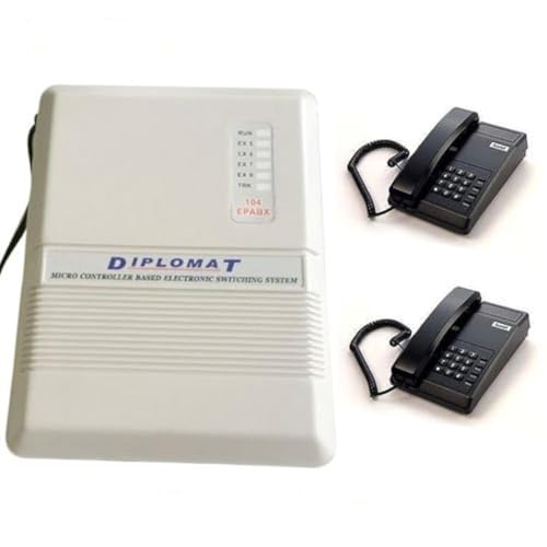 Diplomat دبلوماسي EPABX 104 نظام الاتصال الداخلي و 2 هاتف بيتيل - Image 1