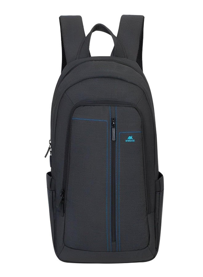 RIVACASE Alpendorf 7560 Black Laptop Canvas Water Resistant Backpack 15.6" Inches - Image 1