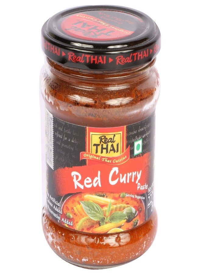 Real THAI Original Thai Cuisine Red Curry Paste, 8 oz / 227 g, 2 Pack,Red & Black - Image 2