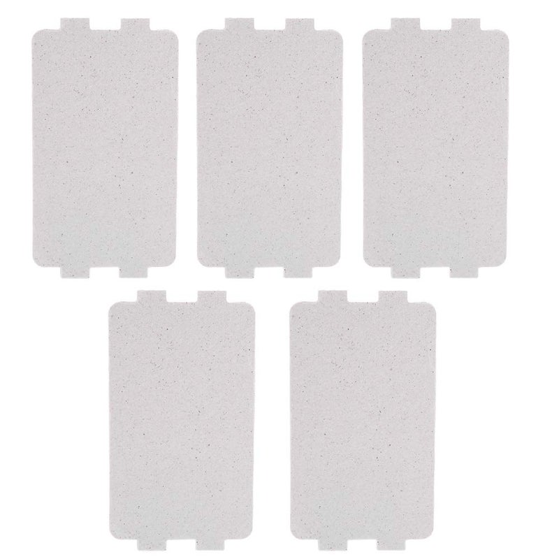 Hztyyier 5pcs Waveguide Cover Universal Microwave Oven Mica Plate Sheet Repairing Parts for Home Kitchen Office Restaurant Microwave Replacement Accessory 
