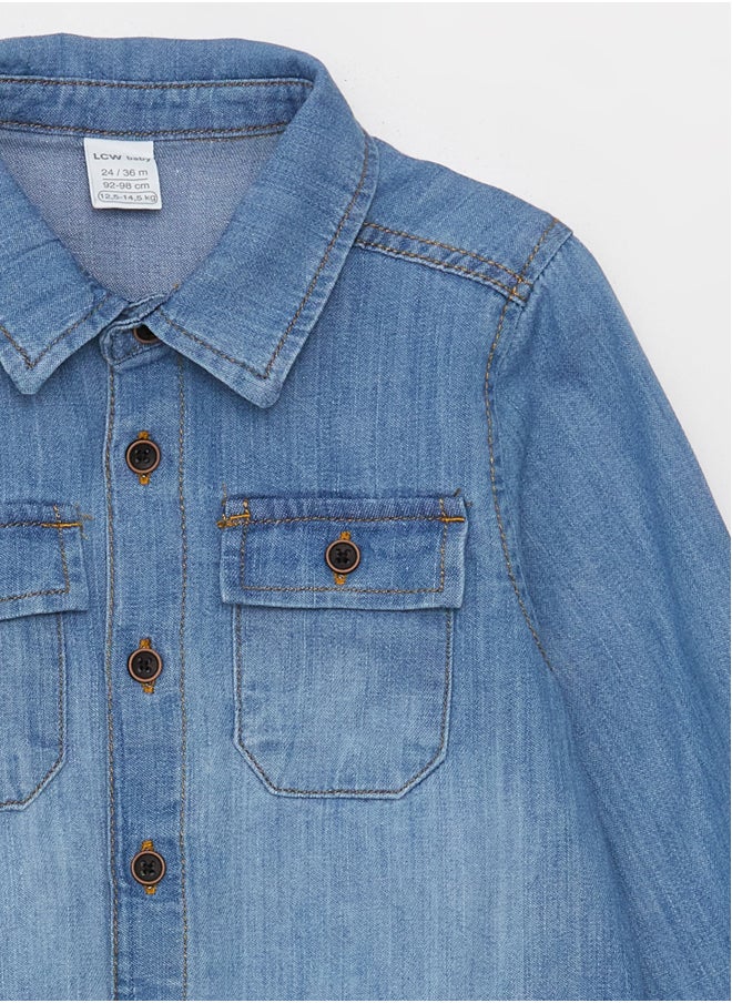 LC WAIKIKI Baby Boy Jeans Shirt Long Sleeve  - Image 4