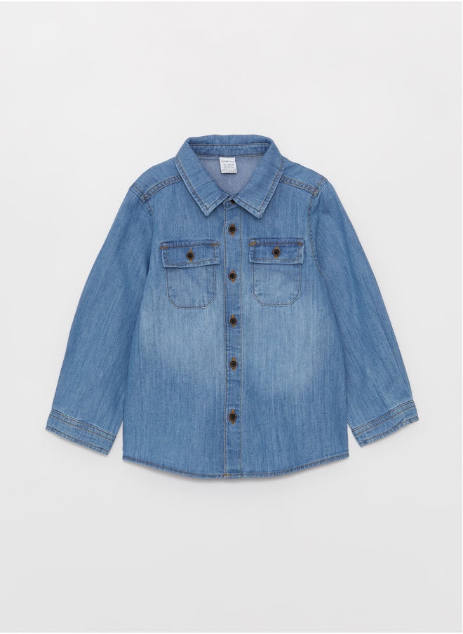 LC WAIKIKI Baby Boy Jeans Shirt Long Sleeve  - Image 3