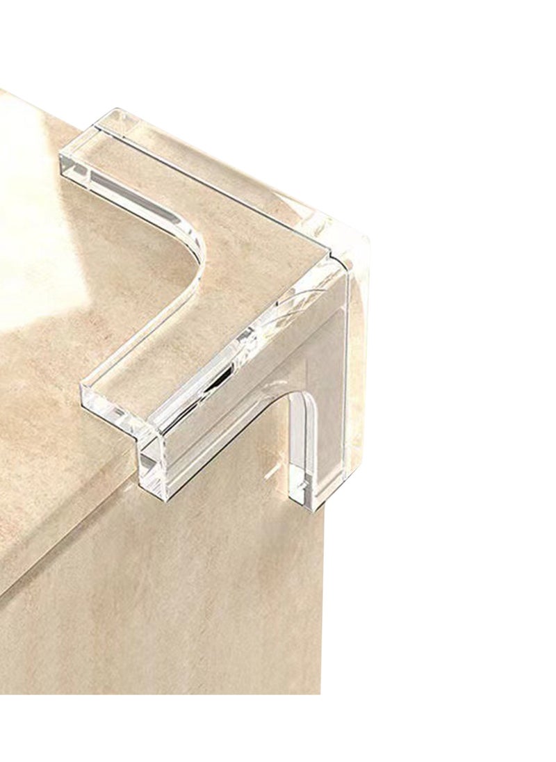 Anti-collision table corner transparent silicone protective cover corner protector, x-shape,12PCS