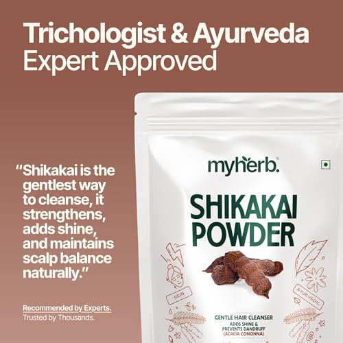 MYHERB Pure Natural 100% Organic Shikakai(Acacia Concinna) Powder For Hair Pack || 227 Gm/0.5 Lbs || Excellent Hair Conditioner & Cleanser||For Hair Pack||-For Men & Women - Image 4