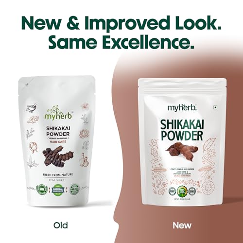 MYHERB Pure Natural 100% Organic Shikakai(Acacia Concinna) Powder For Hair Pack || 227 Gm/0.5 Lbs || Excellent Hair Conditioner & Cleanser||For Hair Pack||-For Men & Women - Image 2