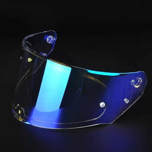 Lumfeerix for LS2 Assault Rapid Stream Helmet Visor Replacement, For Ls2 FF320/328/353/800 Helmets Outer Full Face Visor (Revo Clear Blue) - Image 2