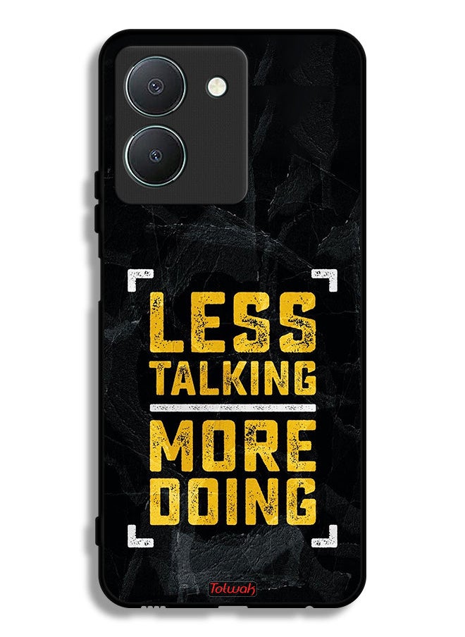 Tolwak - Vivo Y36 5G Protective Case Cover Less Talking More Doing - Image 1