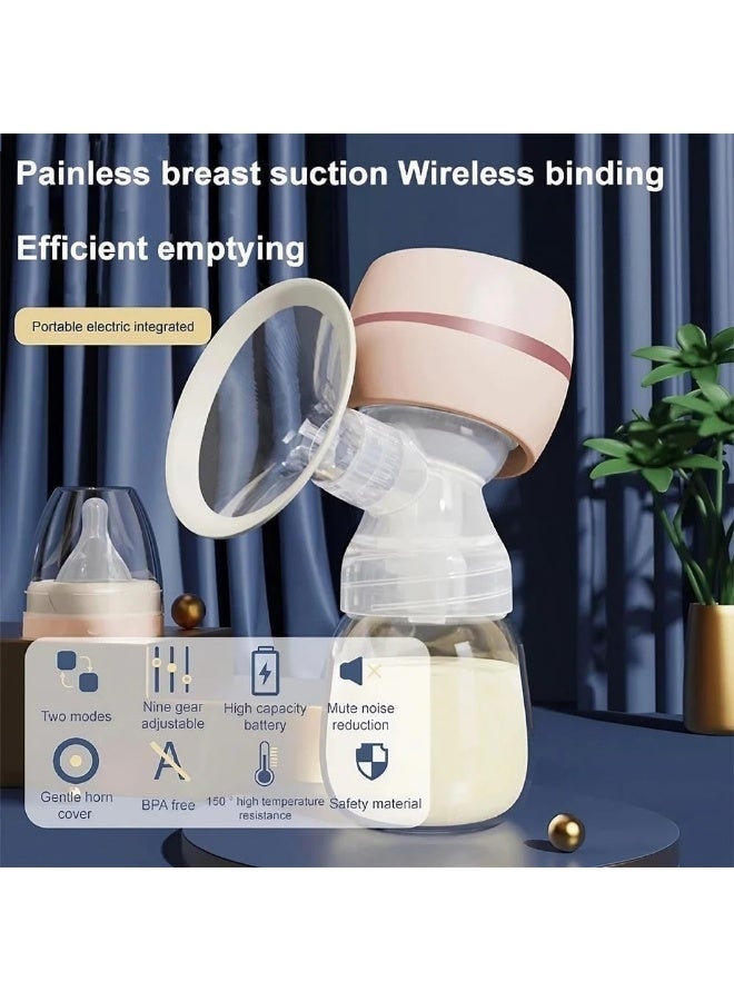 مضخة حليب كهربائية أوتوماتيكية محمولة للرضاعة الطبيعية مضخة حليب للأمهات المرضعات تدليك الثدي بدون ألم 3 أوضاع 9 مستويات مع شفط قوي - Image 4