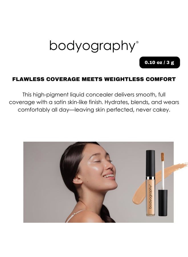 Bodyography Skin Slip Full Coverage Concealer - Shade M2 (Neutral Medium) - Flexible Comfort, Flawless Finish - Lightweight for all Day Wear and Skin Hydration - Infused with Vitamin E and Glycerin - Image 4