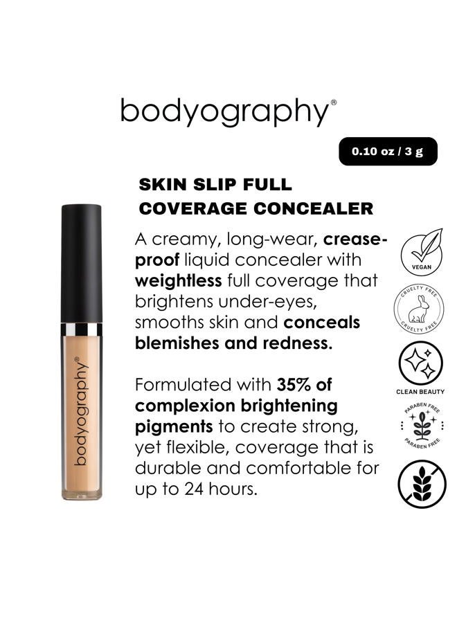 Bodyography Skin Slip Full Coverage Concealer - Shade M2 (Neutral Medium) - Flexible Comfort, Flawless Finish - Lightweight for all Day Wear and Skin Hydration - Infused with Vitamin E and Glycerin - Image 5