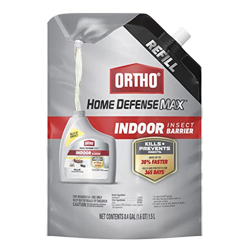 Ortho Home Defense Max Indoor Insect Barrier Refill Pouch - Insect Spray Refill, Bug Killer Spray Controls Ants, Roaches, Spiders, and More, 1.5 L - Image 1