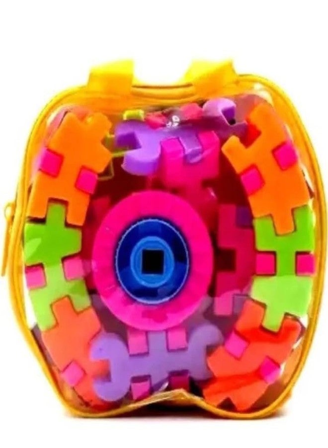 Manos Building Blocks 36 pc Toy I Puzzle Block Building Toy I Blocks in Bag Best Gift Toys for Kids Boys Girls - Image 4