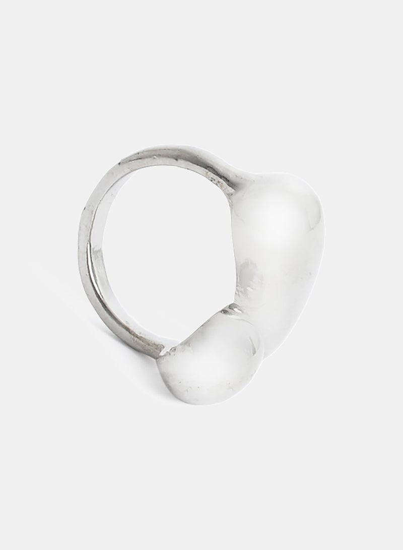 Akher el Ankoud Women'S Adjustable Ring With An Elegant Open Design And Geometric Shape - Image 3