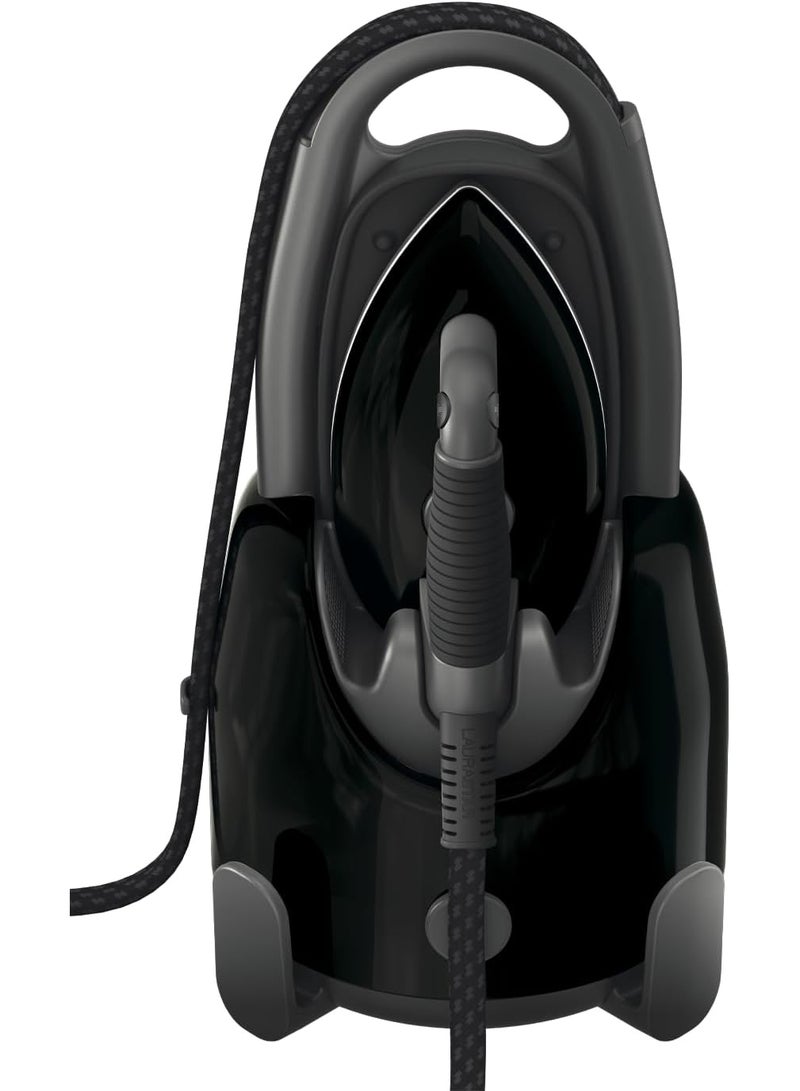 لوراستار ليف بلس بلاك التيميت – محطة مكواة بخارية | نظام محمول 3 في 1 | بخار جاف صحي | فلتر مضاد للتكلس | تسخين سريع | خفيف الوزن ومضغوط - Image 2