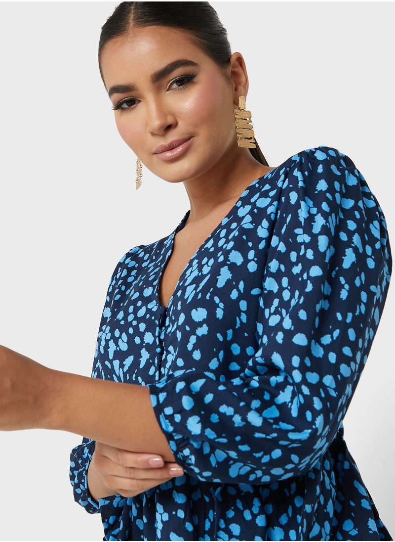 Printed Puff Sleeve Top - pzsku/Z7295F46998A8FFC73E84Z/45/_/1698930999/e1fd2f43-4f12-4d13-af98-76231647f5af