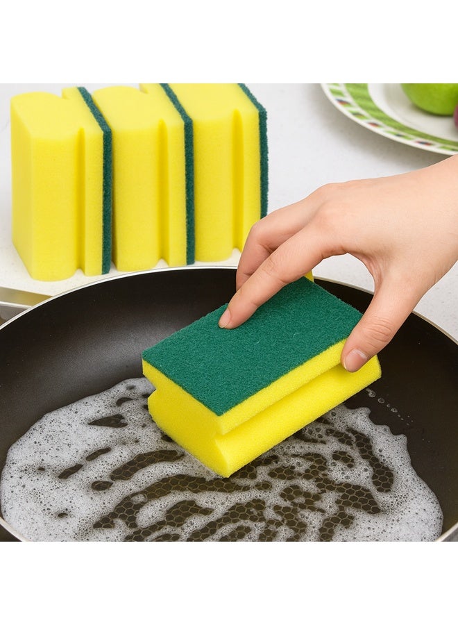 Dishwasher Sponge Heavy Duty Cleaning, Suitable for Washing Dishes and Kitchen Cleaning Pack Of 12 Pcs - Image 2