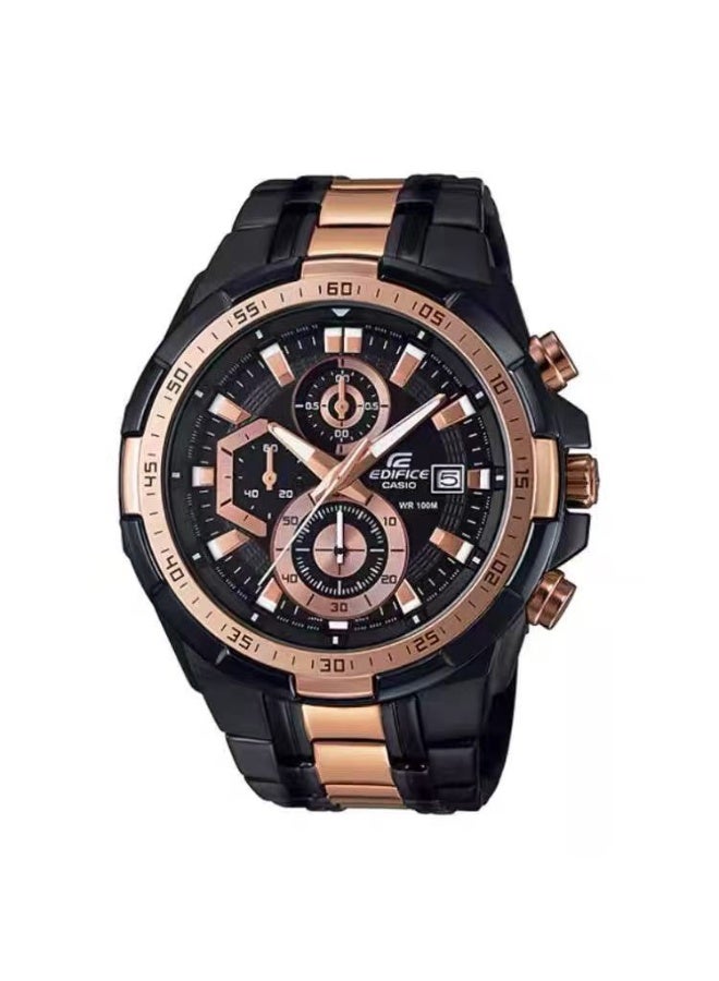 CASIO Men's Stainless Steel Chronograph Watch EFR-539BKG-1AVUDF - Image 1