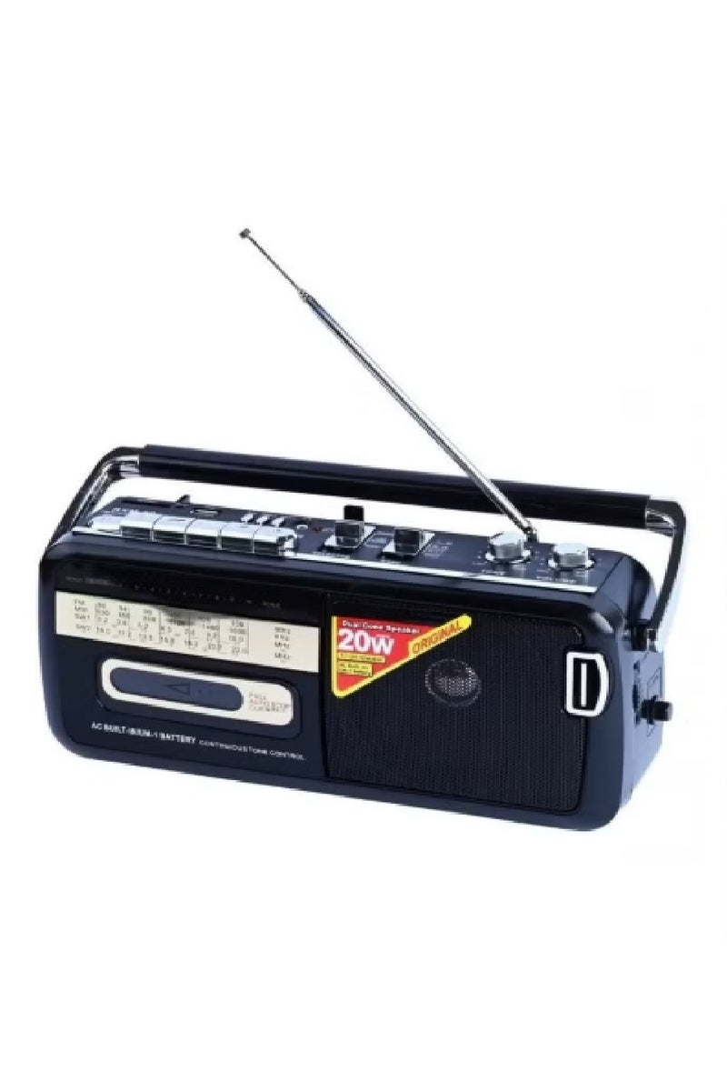 دي إل سي  راديو ومشغل كاسيت محمول باليد يدعم يو اس بي و اتصال بلوتوث