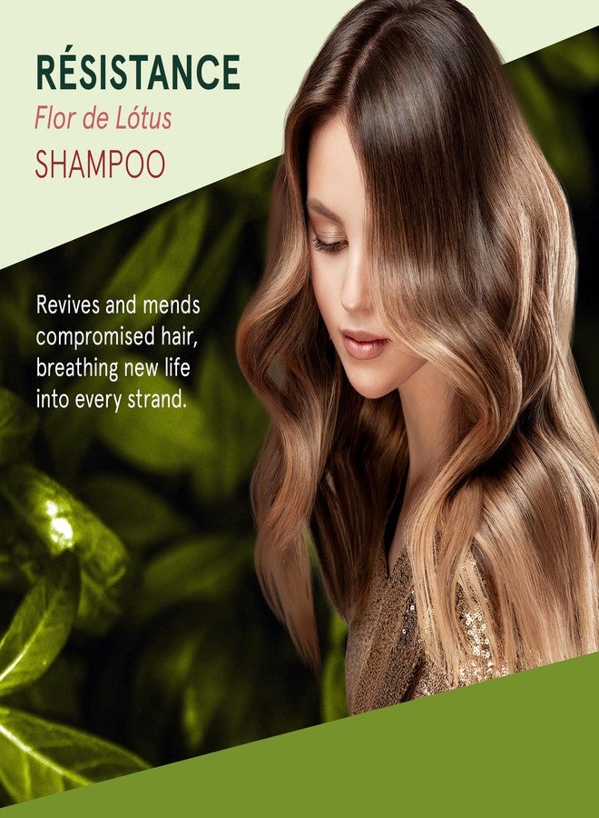 Inoar Résistance Flor de Lotus Shampoo with Lotus Flower Extract & Plant-Based Collagen for Hair Strengthening & Shine, 33.8 fl.oz - Image 2