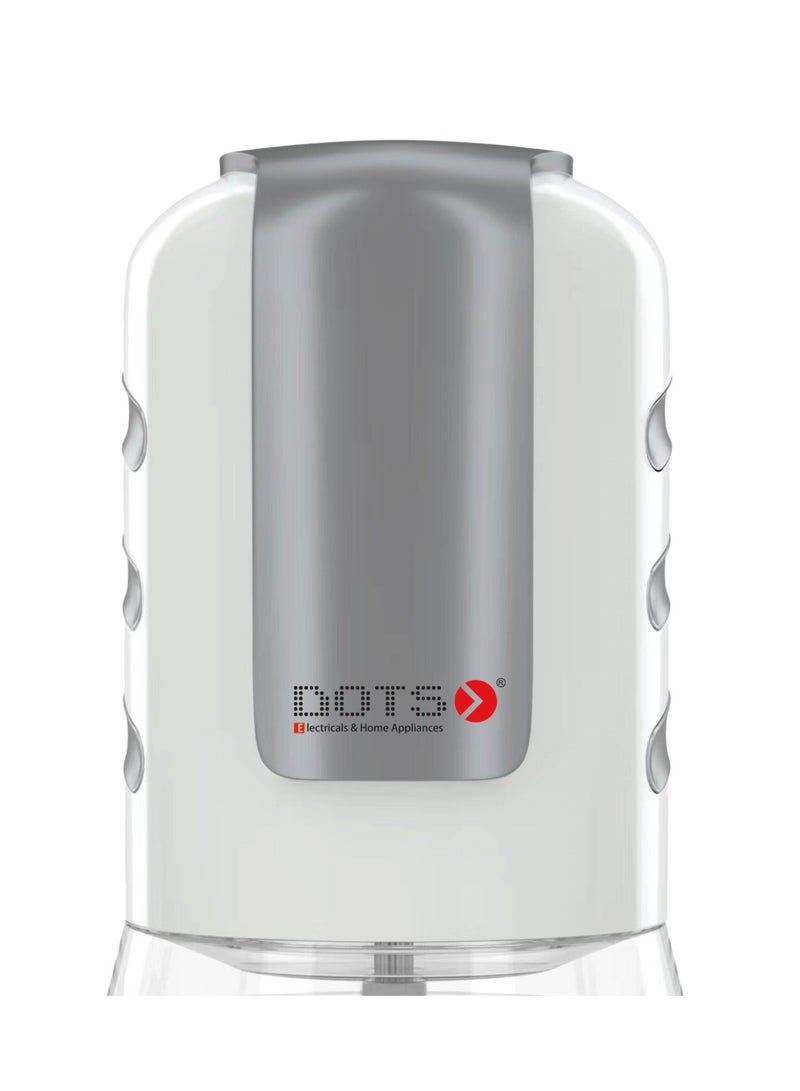 دوتس مفرمة كهربائية من دوتس 0.5 لتر 500 واط وخلاط للخضروات، مفتاح سرعة مزدوج، شفرة من الفولاذ المقاوم للصدأ، سهلة التركيب والتنظيف، أبيض - Image 5