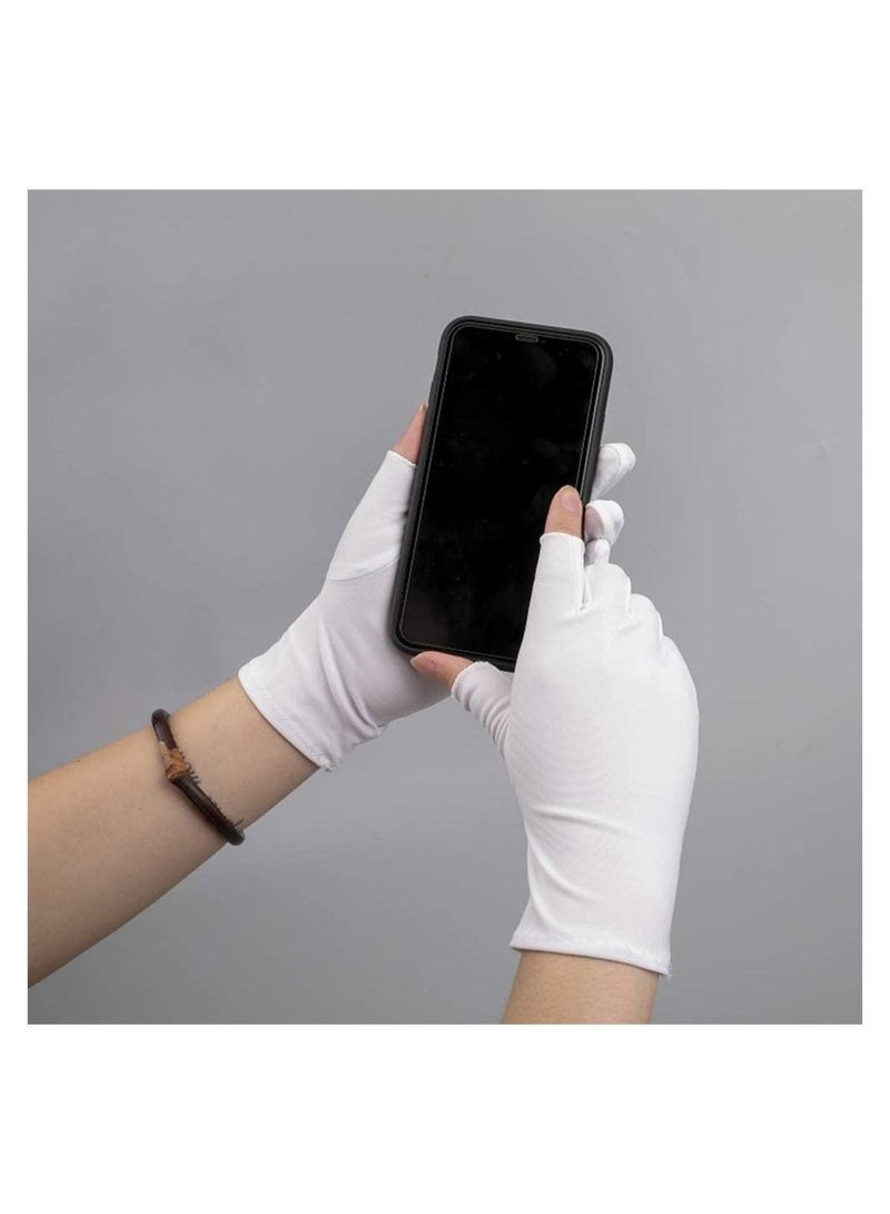 Y&D Gel Nail Gloves, 1 Pair Anti UV Glove Short Gloves and Sunblock Protection Shield Workout for Summer Outdoor - Image 2