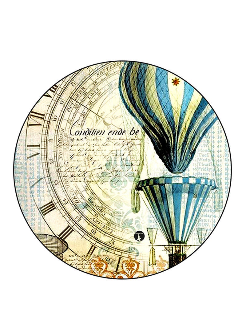 RKN Balloon Printed Mouse Pad  Round  Multicolour
