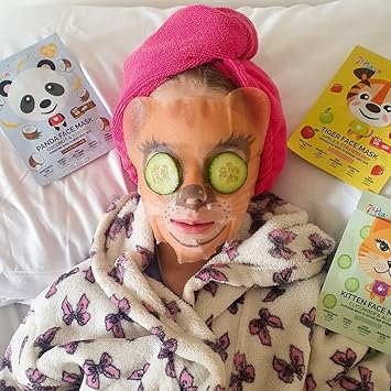 7th Heaven Kitten Face Mask Gift Set 4 Childrens Face Masks Suitable For Sensitive Skin For Children Age 8 Cruelty Free Genuine 7th Heaven Face Masks Skincare - Image 5