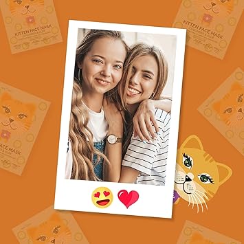 7th Heaven Kitten Face Mask Gift Set 4 Childrens Face Masks Suitable For Sensitive Skin For Children Age 8 Cruelty Free Genuine 7th Heaven Face Masks Skincare - Image 4
